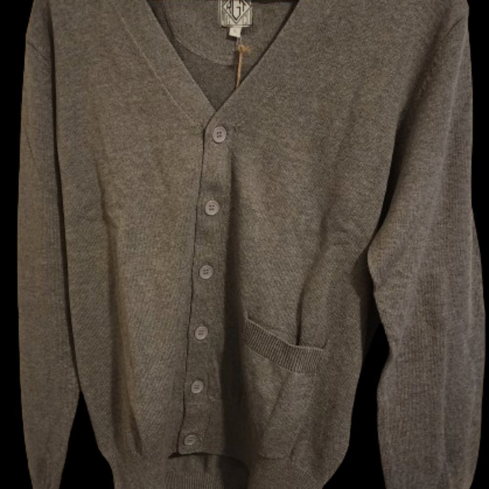 RGT by Rogue Territory Gray Men's Cardigan - Size Large